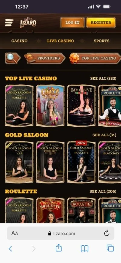 Explorez lizaro casino login