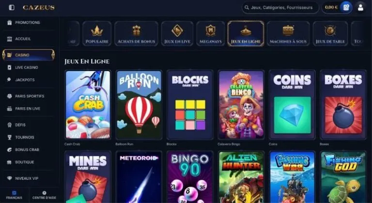 Découvrez le Cazeus Casino Online : Jouez en Ligne en France Sûrement et en, cazeus casino en ligne